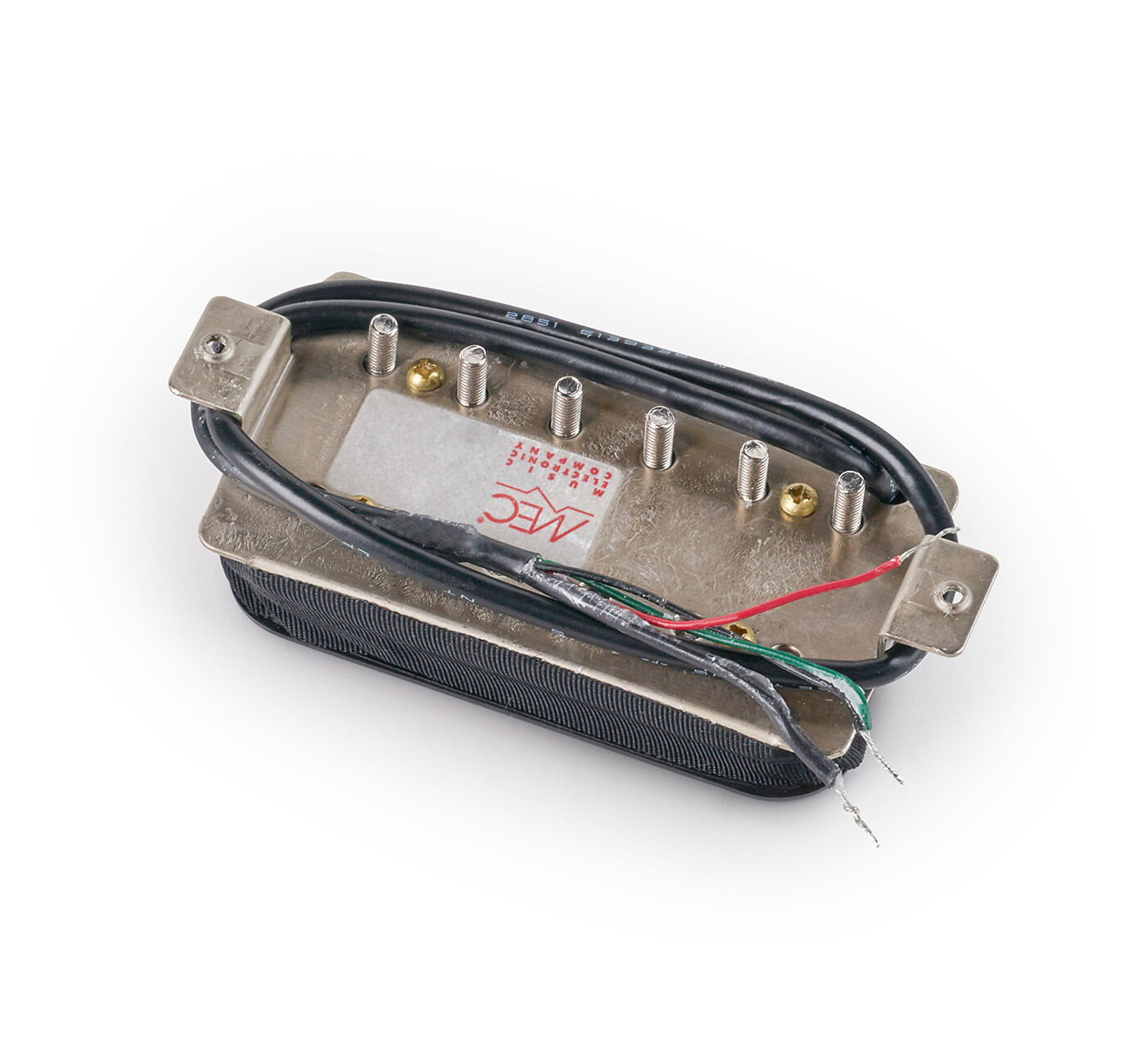 Modern Humbucker Guitar Pickup Open Bobbin Bridge - Black